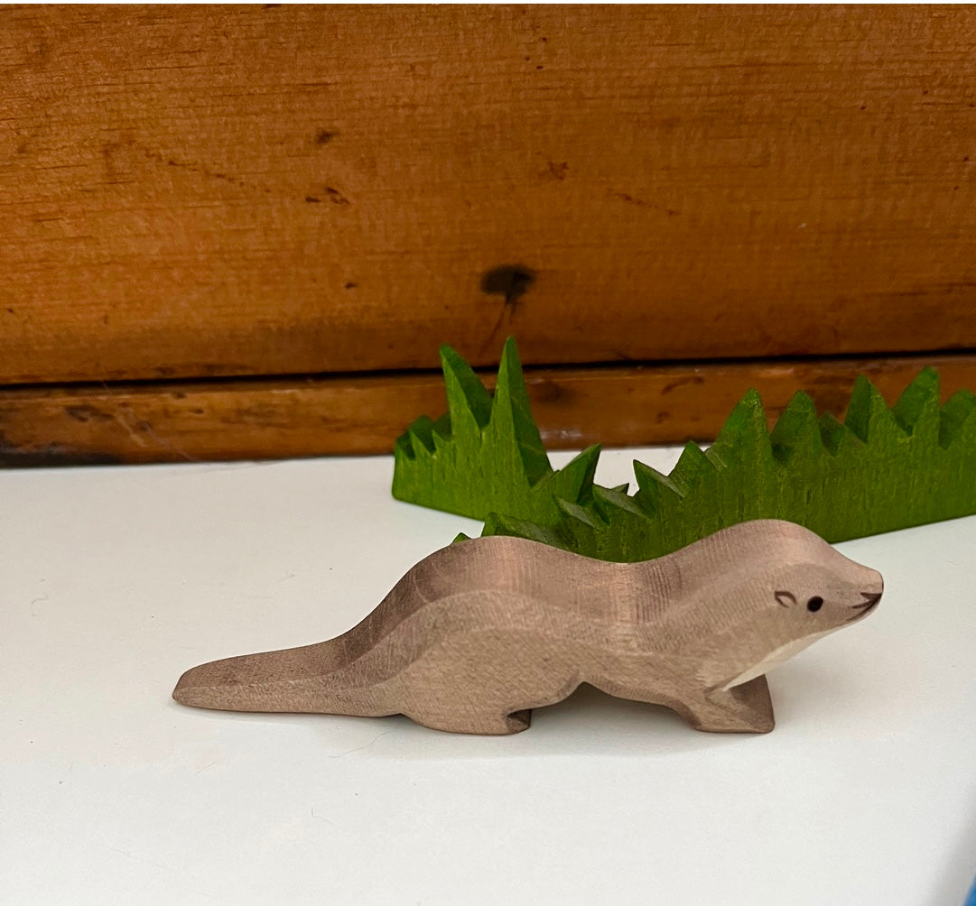 Wooden Dollhouse Play - SEA OTTER, Swimming (small)