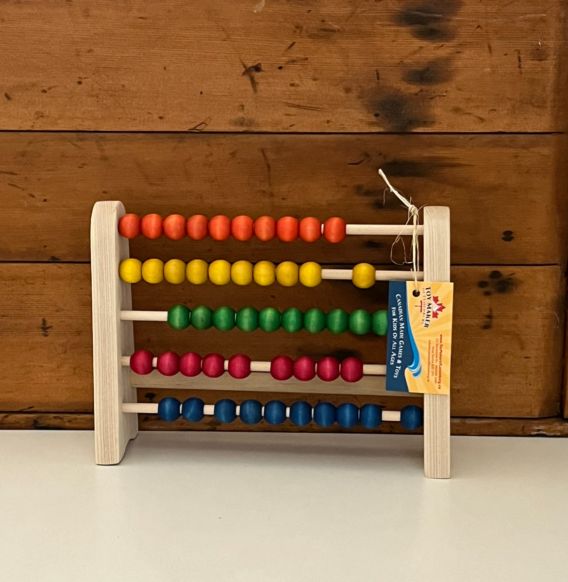 Educational Wooden Set - ABACUS for COUNTING, with 50 beads!