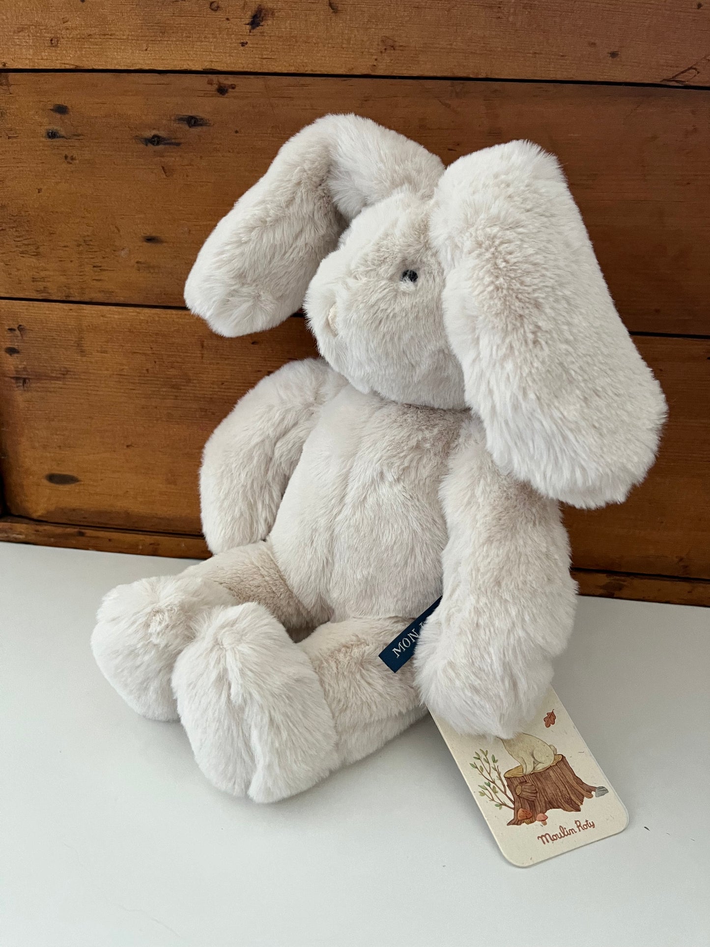 Peluche douce pour bébé - LAPIN, CRÈME Lapin Loison !