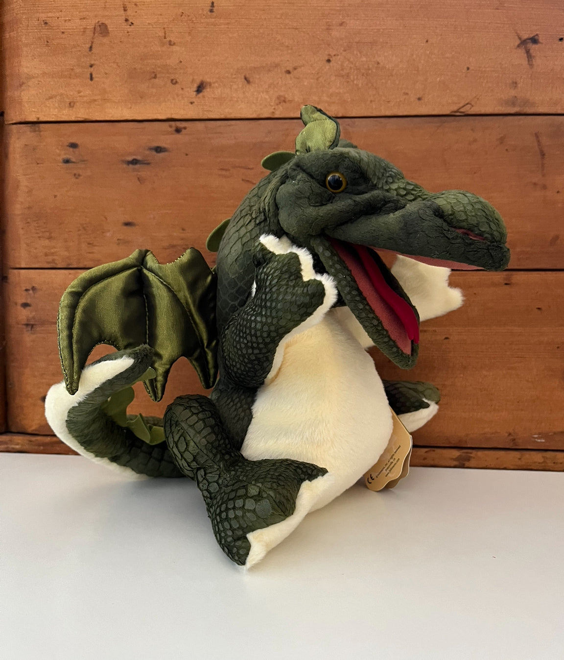 Marionnette douce - Marionnette à main mythique BABY DRAGON, grande