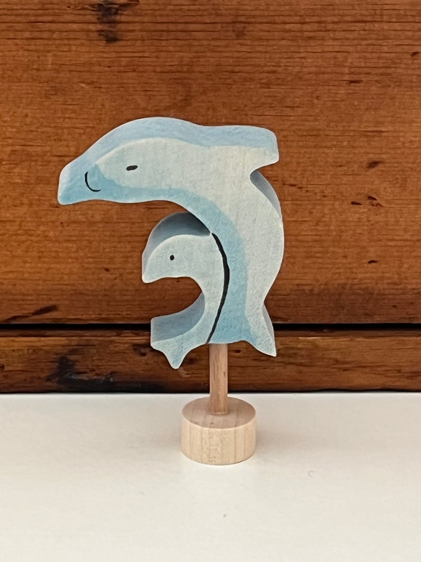 Wooden DECO by Grimm’s- DOLPHIN & BABY, hand painted
