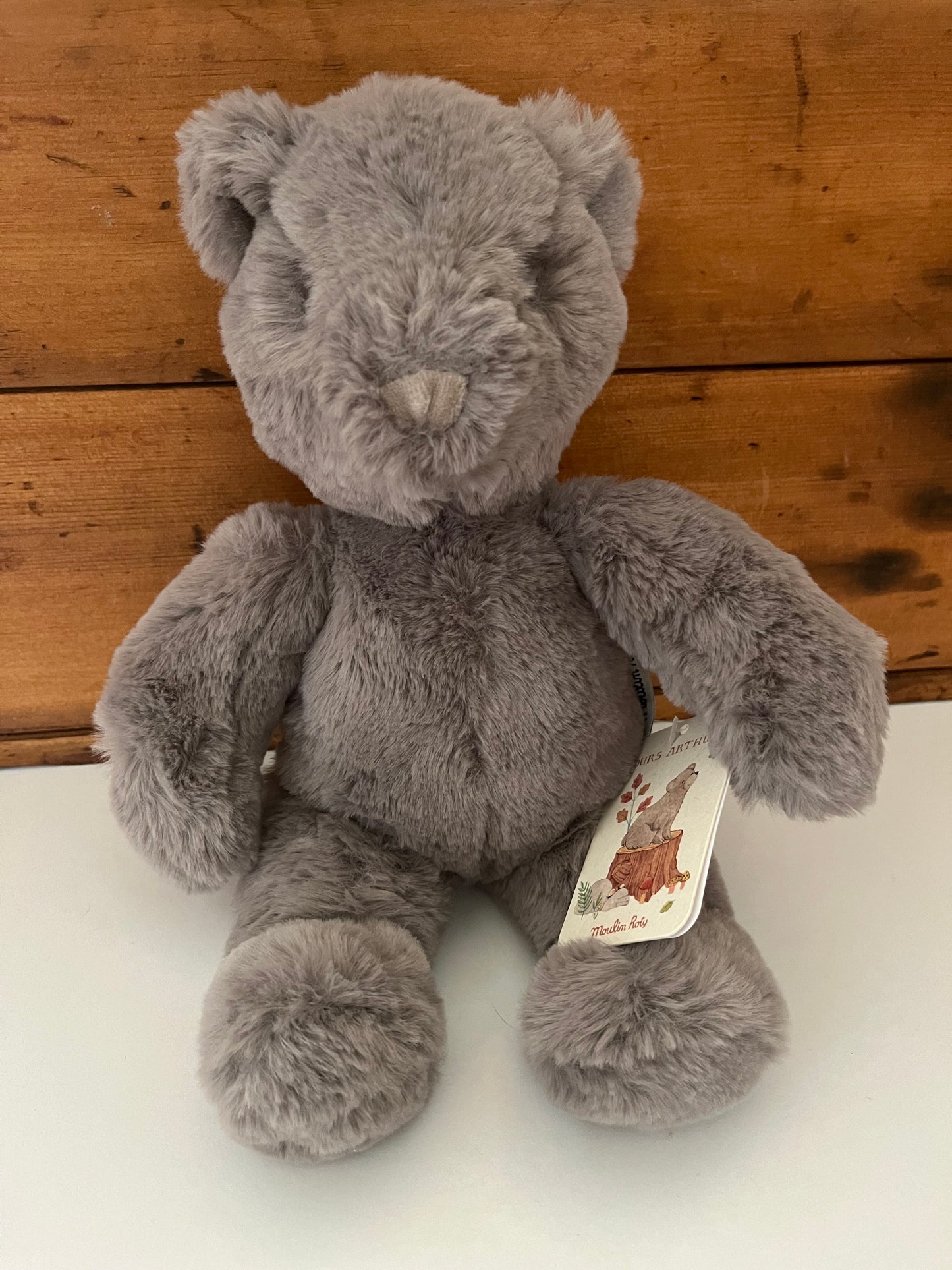 Soft Stuffed Animal for Baby - GREY BEAR