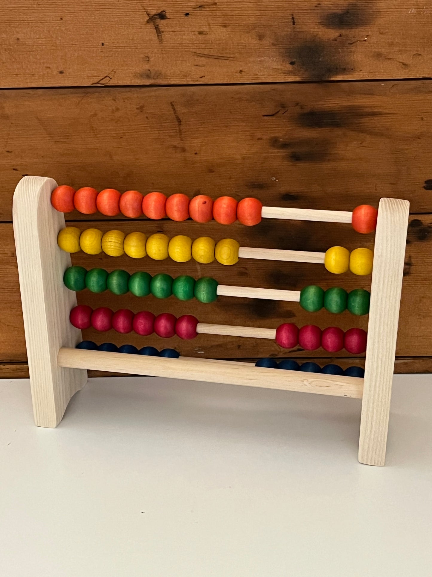 Educational Wooden Set - ABACUS for COUNTING, with 50 beads!