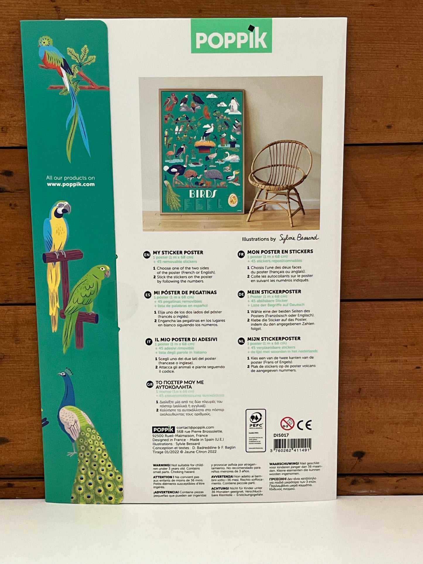 Activity Set - BIRDS TO DISCOVER, 45 stickers!