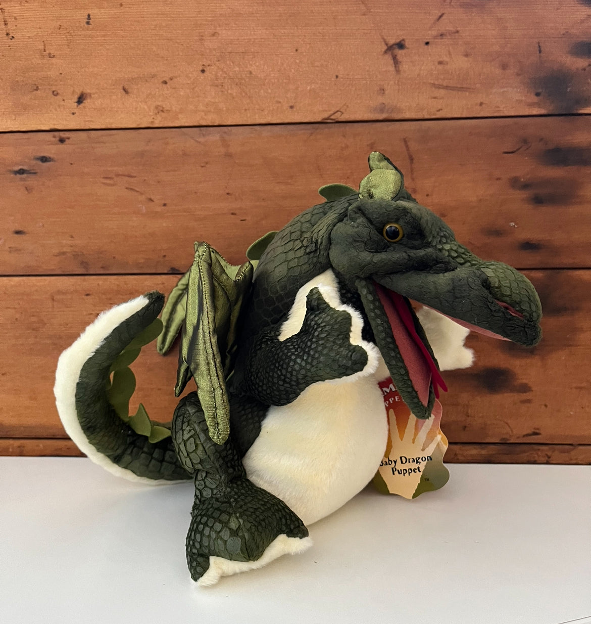 Marionnette douce - Marionnette à main mythique BABY DRAGON, grande