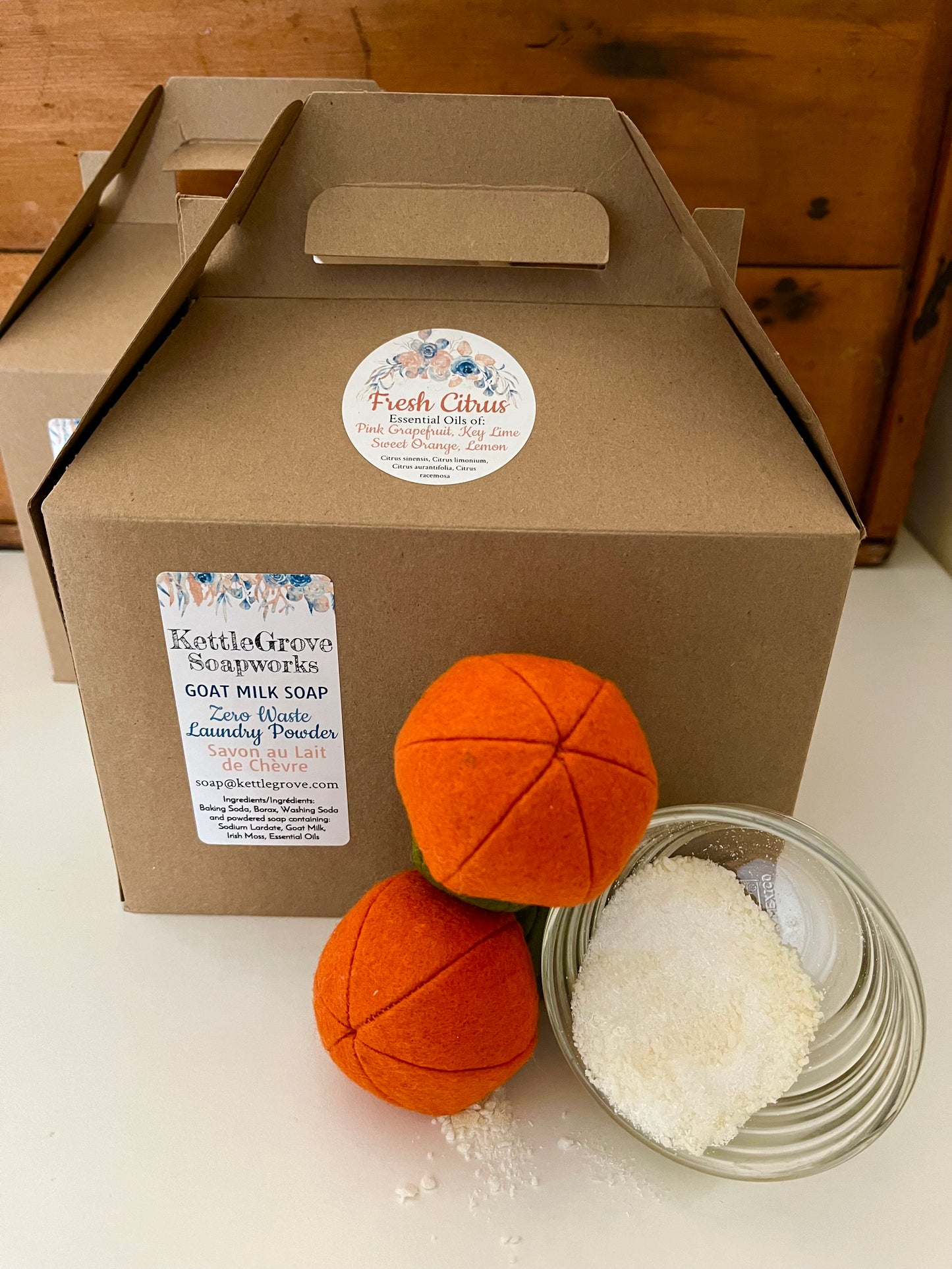 EcoHome - LAUNDRY POWDER made with Goat's Milk, 2 scents!