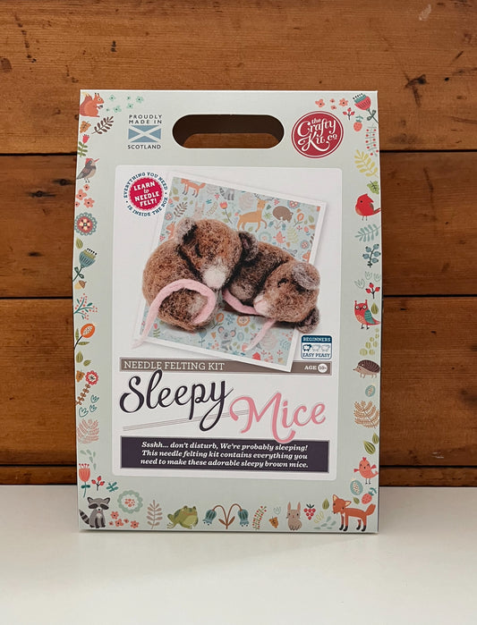 Kits d’artisanat, Art - Laine DORMANT BÉBÉ SOURIS, Kit de feutrage à l’aiguille