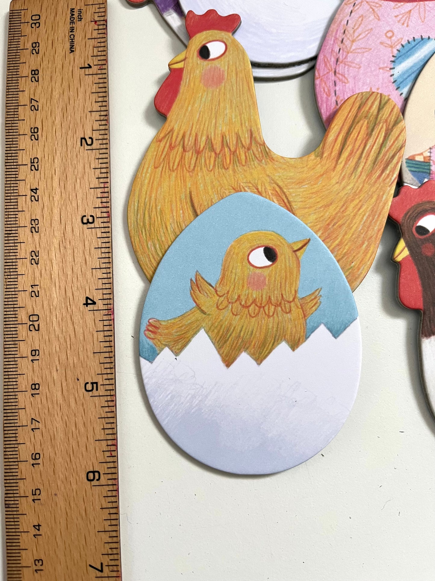 Family Memory Game - CHICKS & CHICKENS, age 3 years, 15 pairs!
