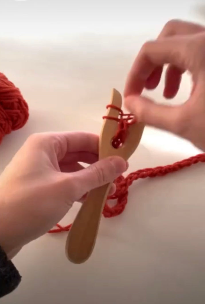 Outil d'artisanat - FOURCHE À TRICOT pour cordes en laine !