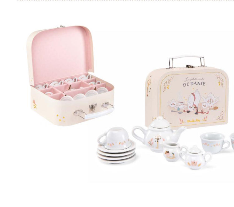 Keeping House - SMALL PORCELAIN TEA SET, 12 pieces!