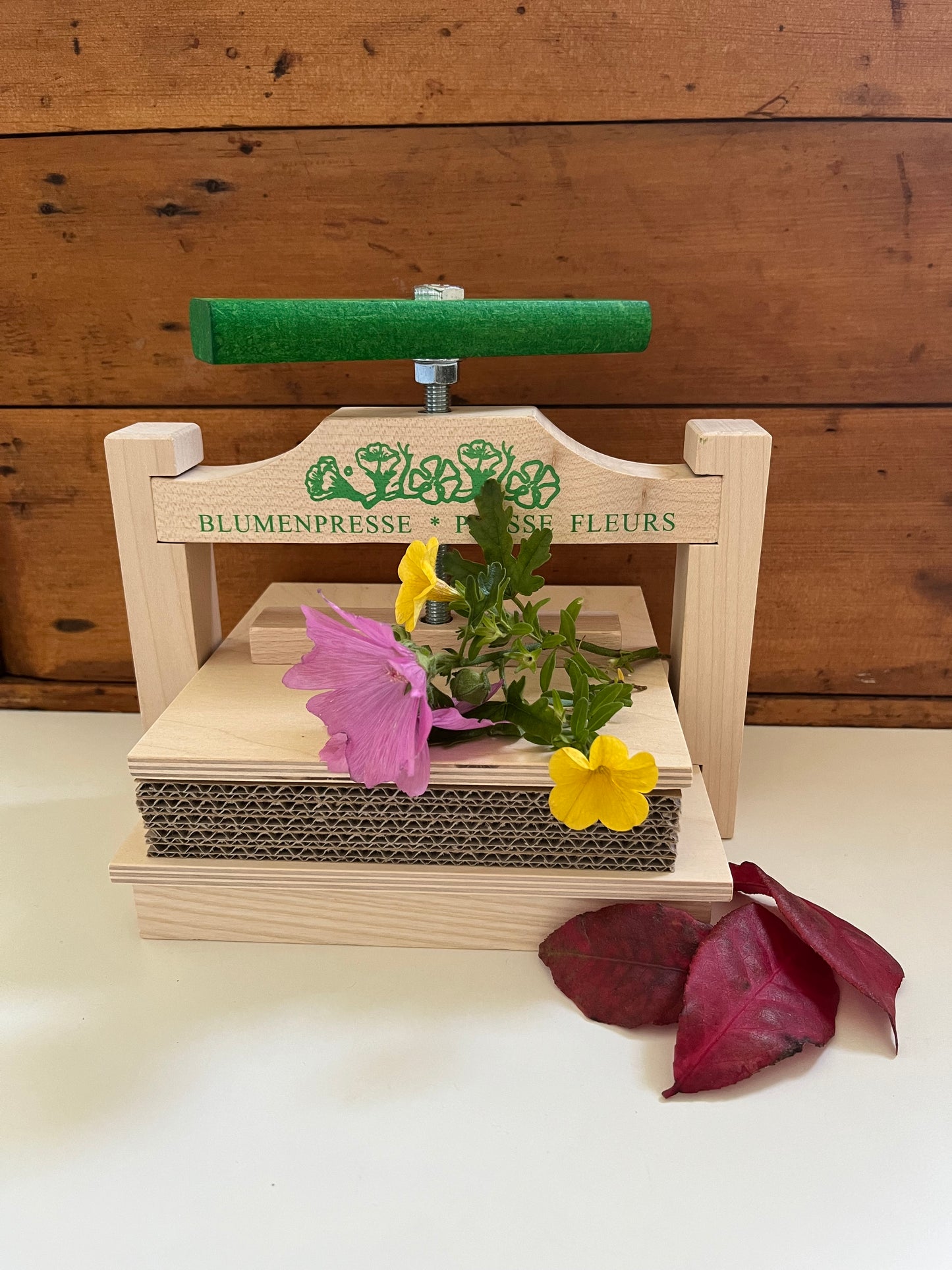 Educational Wooden Toy - FLOWER PRESS (large!)