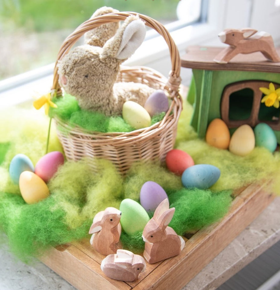 Wooden Toy by Grapat - HAPPY EGGS, 12 colours!