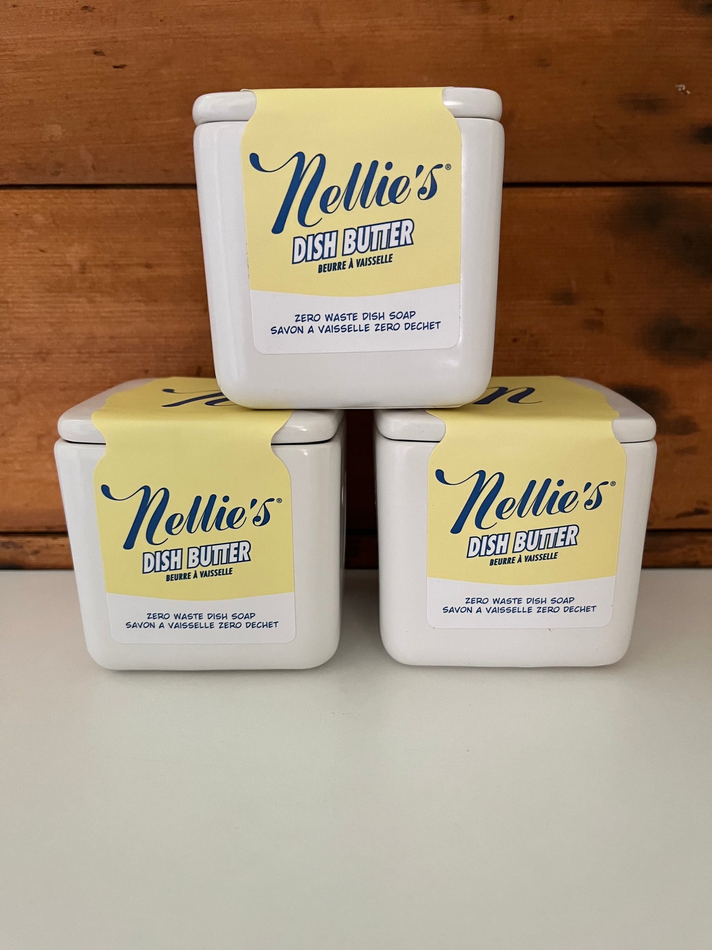 EcoHome - KITCHEN BUTTER-SOAP Ceramic DISH, with Dish Soap Bar!
