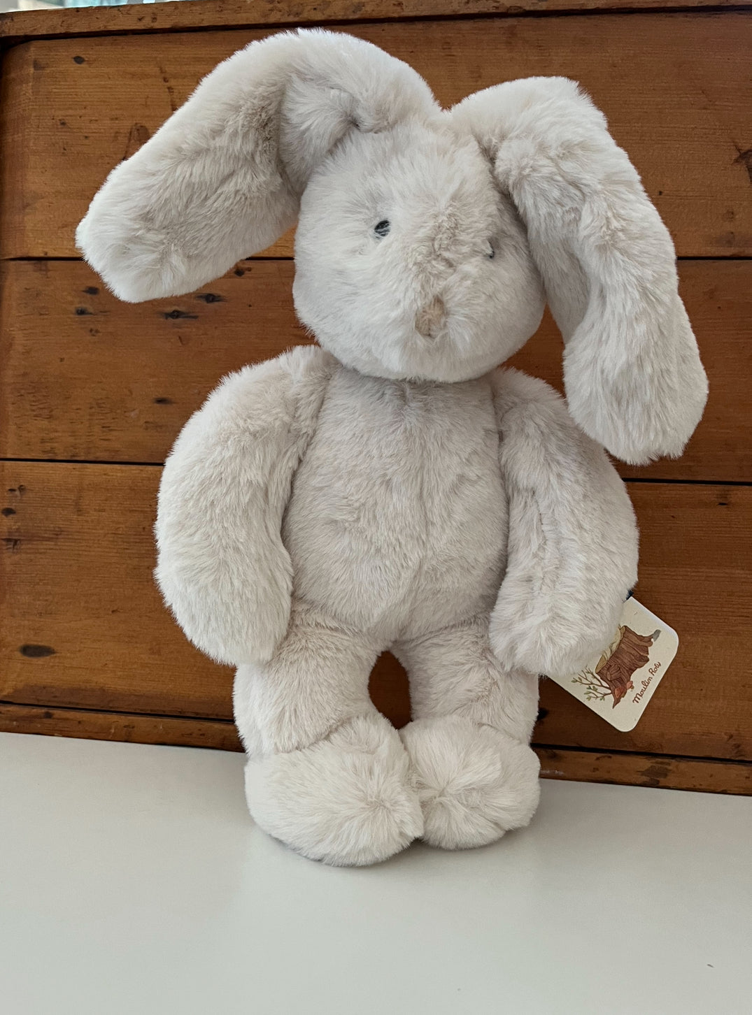 Peluche douce pour bébé - LAPIN, CRÈME Lapin Loison !
