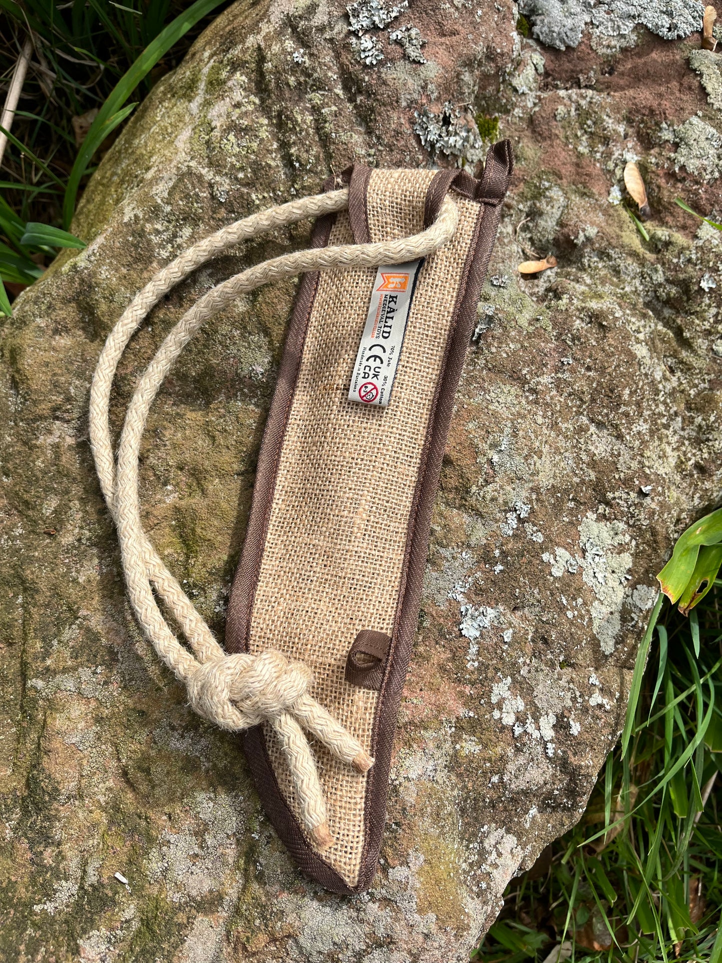 Support royal en bois pour arc et flèche en jute carquois
