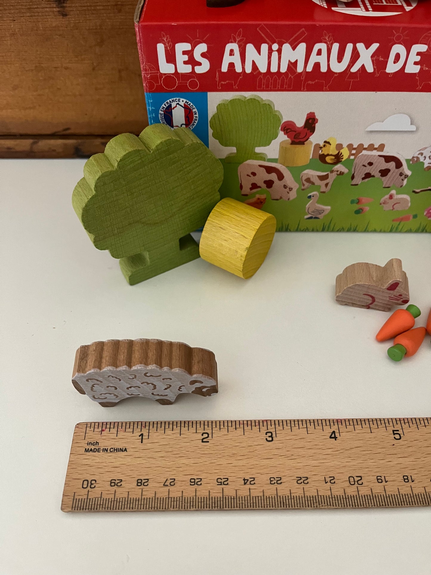 Wooden Dollhouse Play - FARM ANIMALS, 20 piece set!