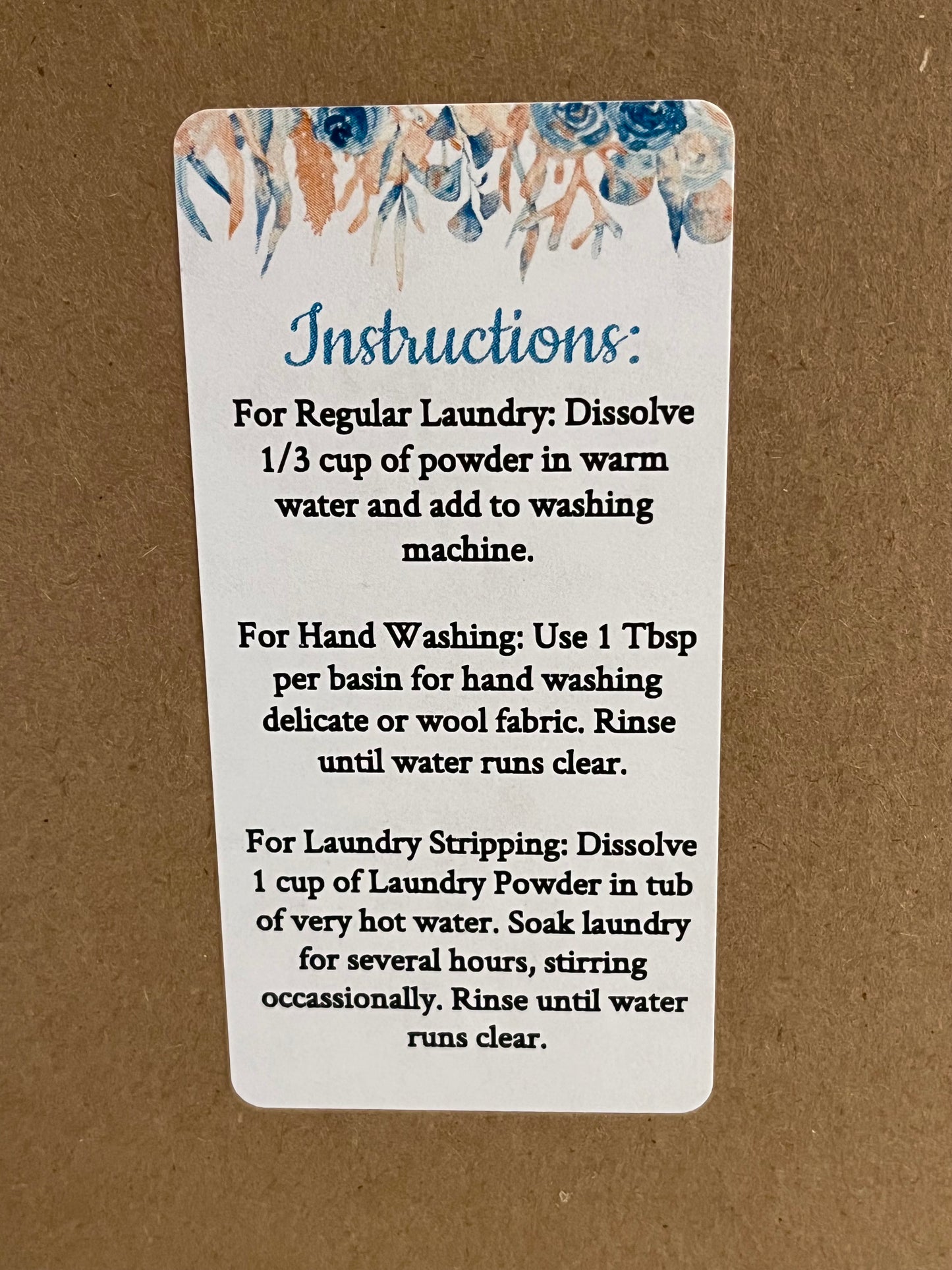 EcoHome - LAUNDRY POWDER made with Goat's Milk, 2 scents!