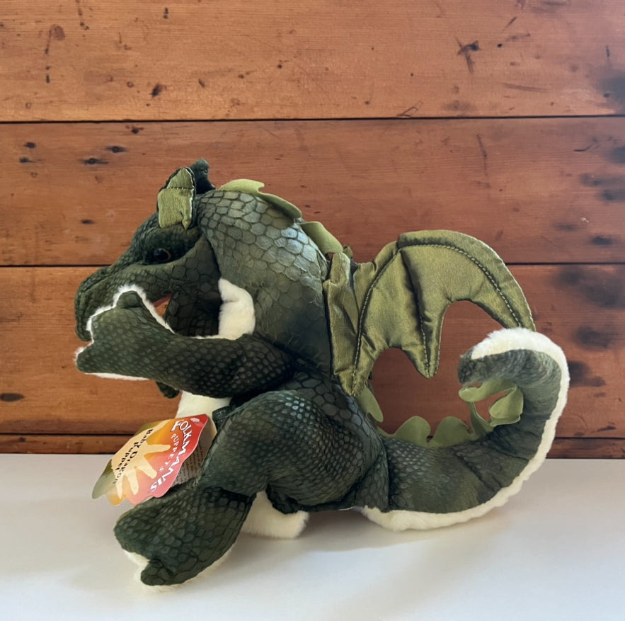 Marionnette douce - Marionnette à main mythique BABY DRAGON, grande