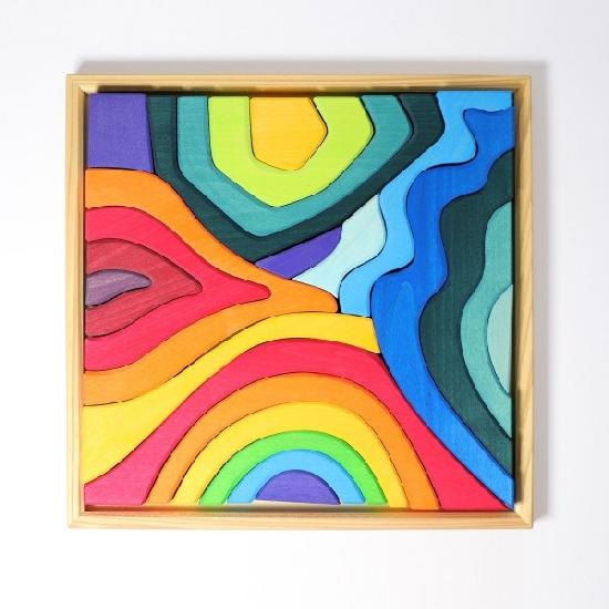 Wooden Toy - Grimm's PUZZLE FOUR ELEMENTS Set, 23 pieces!