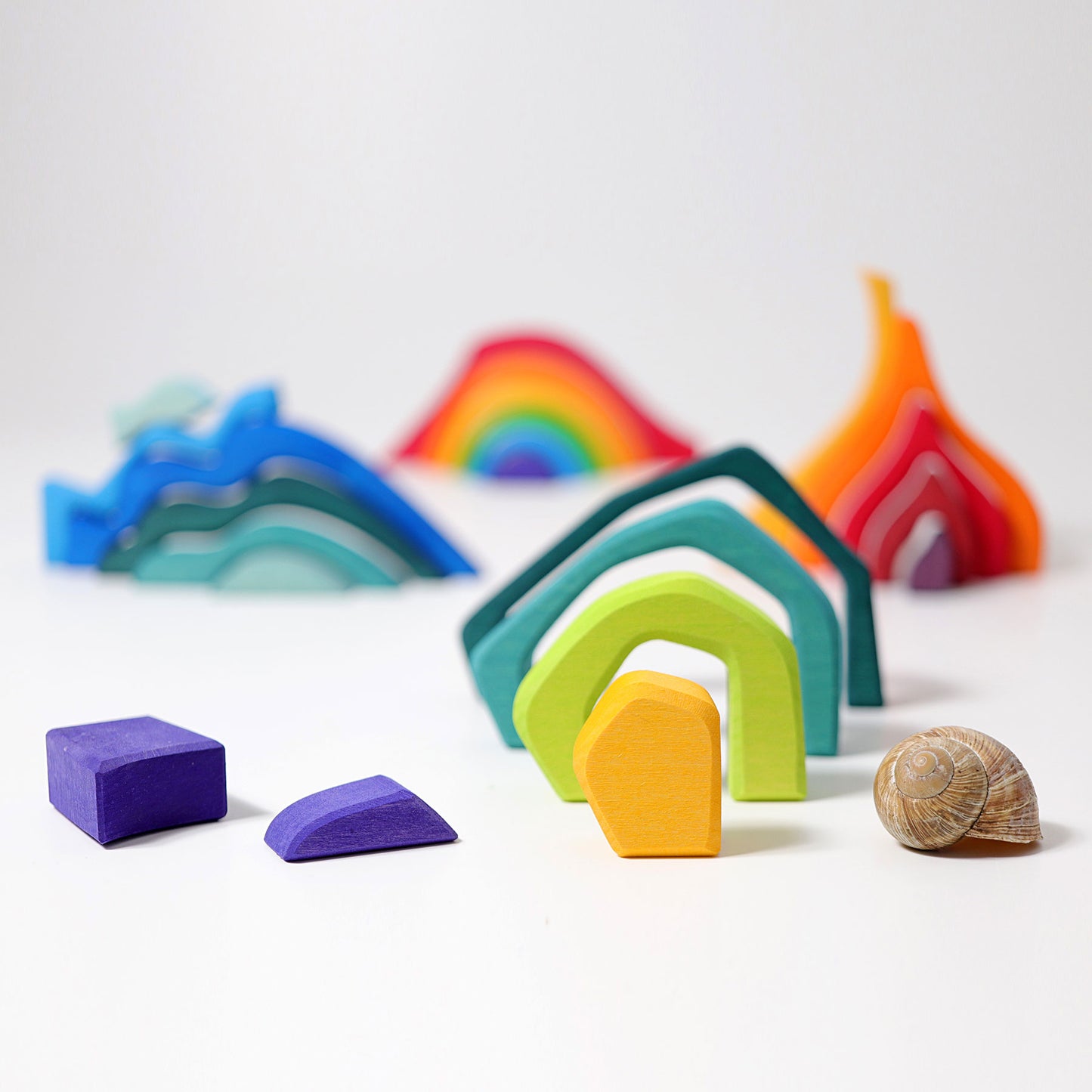 Wooden Toy - Grimm's PUZZLE FOUR ELEMENTS Set, 23 pieces!