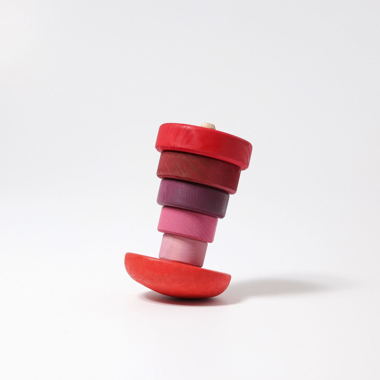 Wooden Toy, Baby - Grimm's STACKING WOBBLY TOWER, 6 pieces!