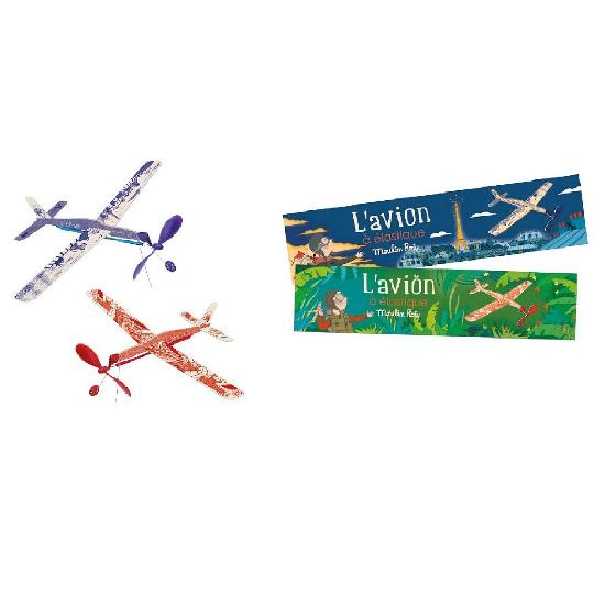 Activity Toy - BalsaWood AIRPLANE GLIDERS, 2 colour choices, with Propeller!