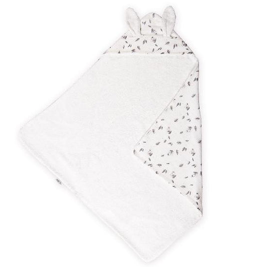 SERVIETTE DE BAIN À CAPUCHE Bébé LAPIN en coton biologique