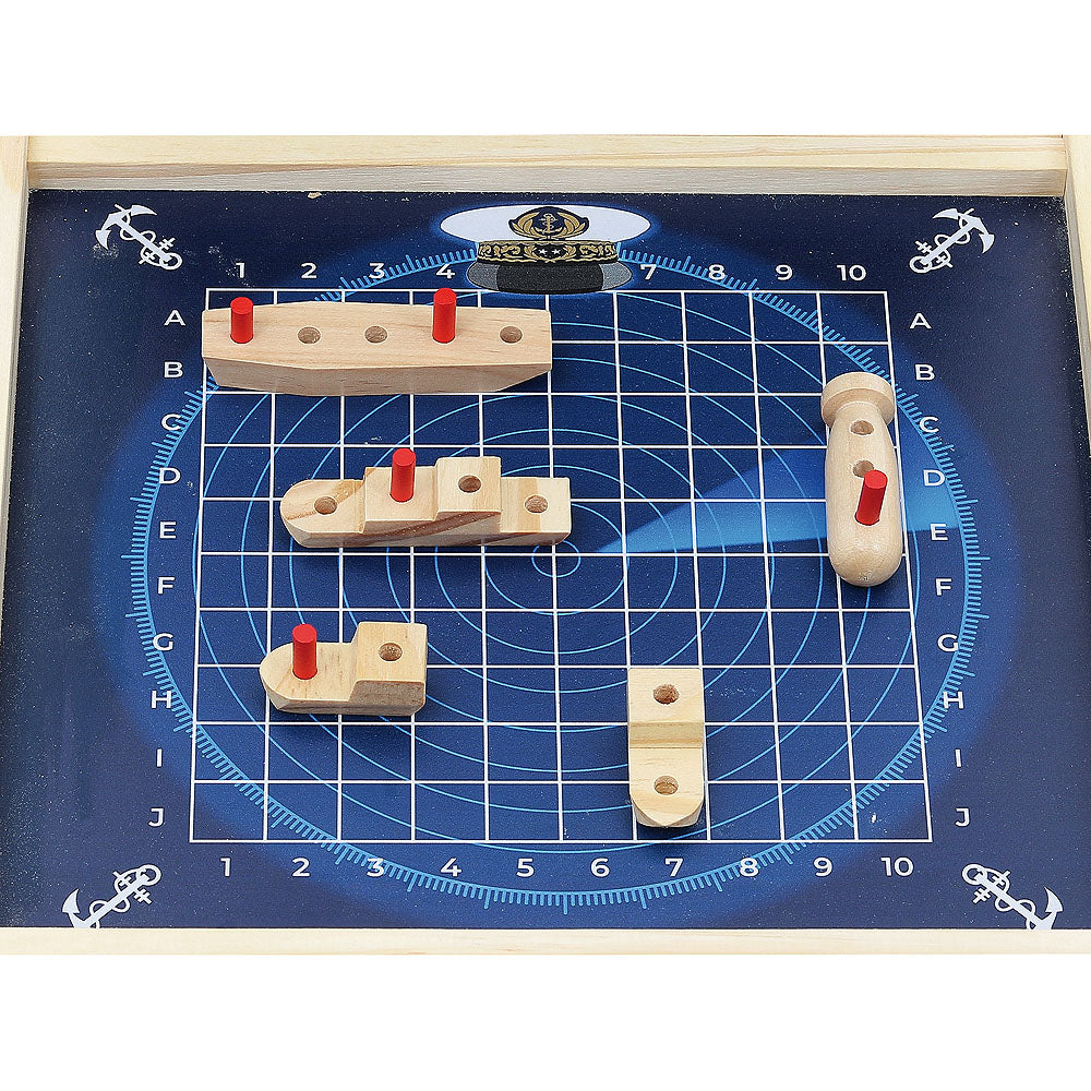 Wooden Family Game Set - BATTLESHIP!