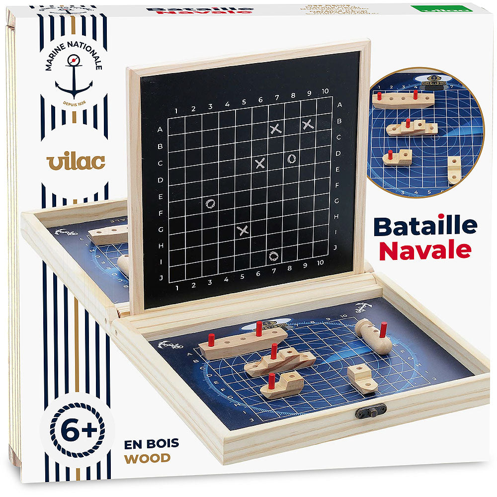 Wooden Family Game Set - BATTLESHIP!
