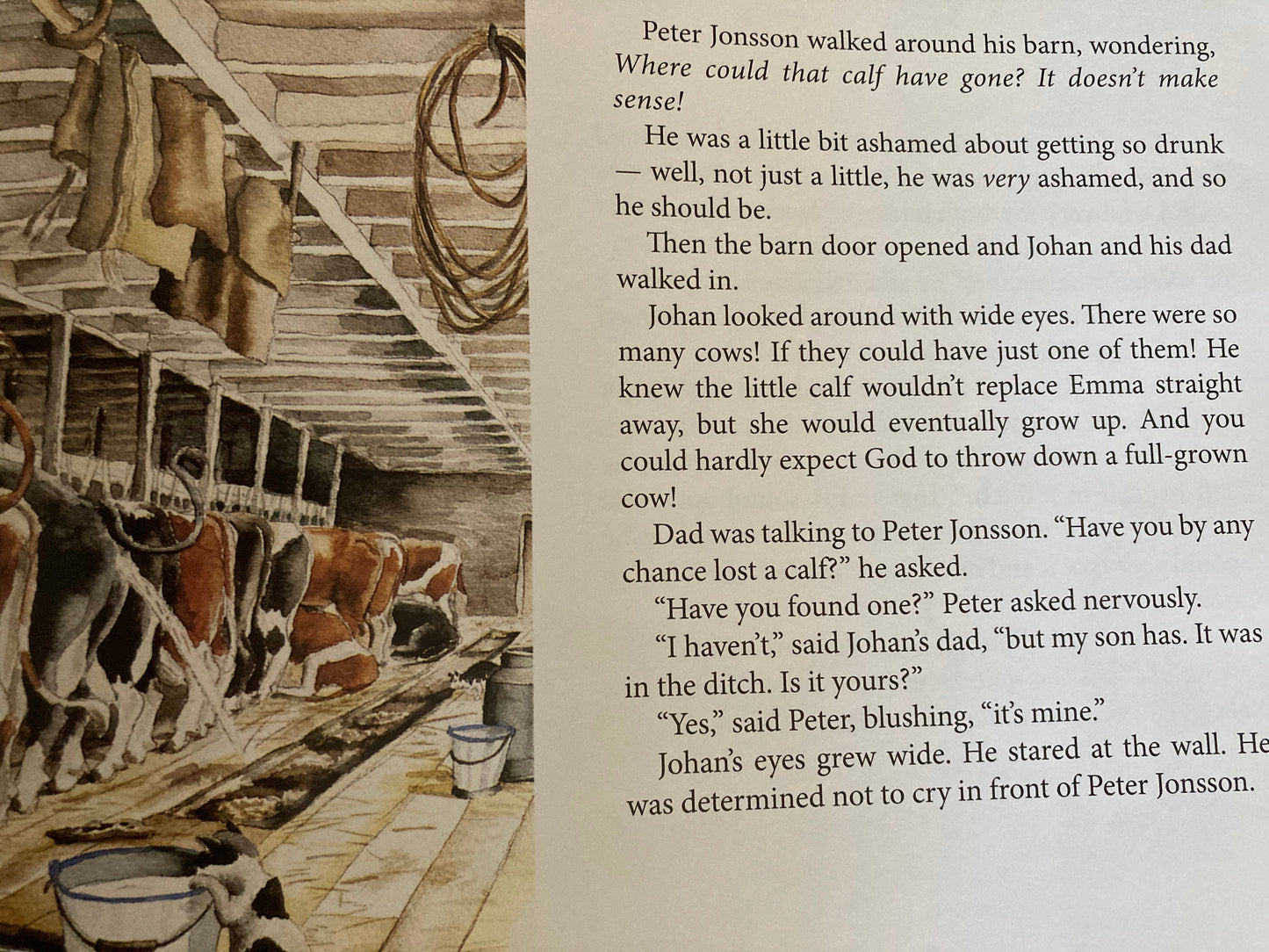 Children's Picture Book - A CALF FOR CHRISTMAS