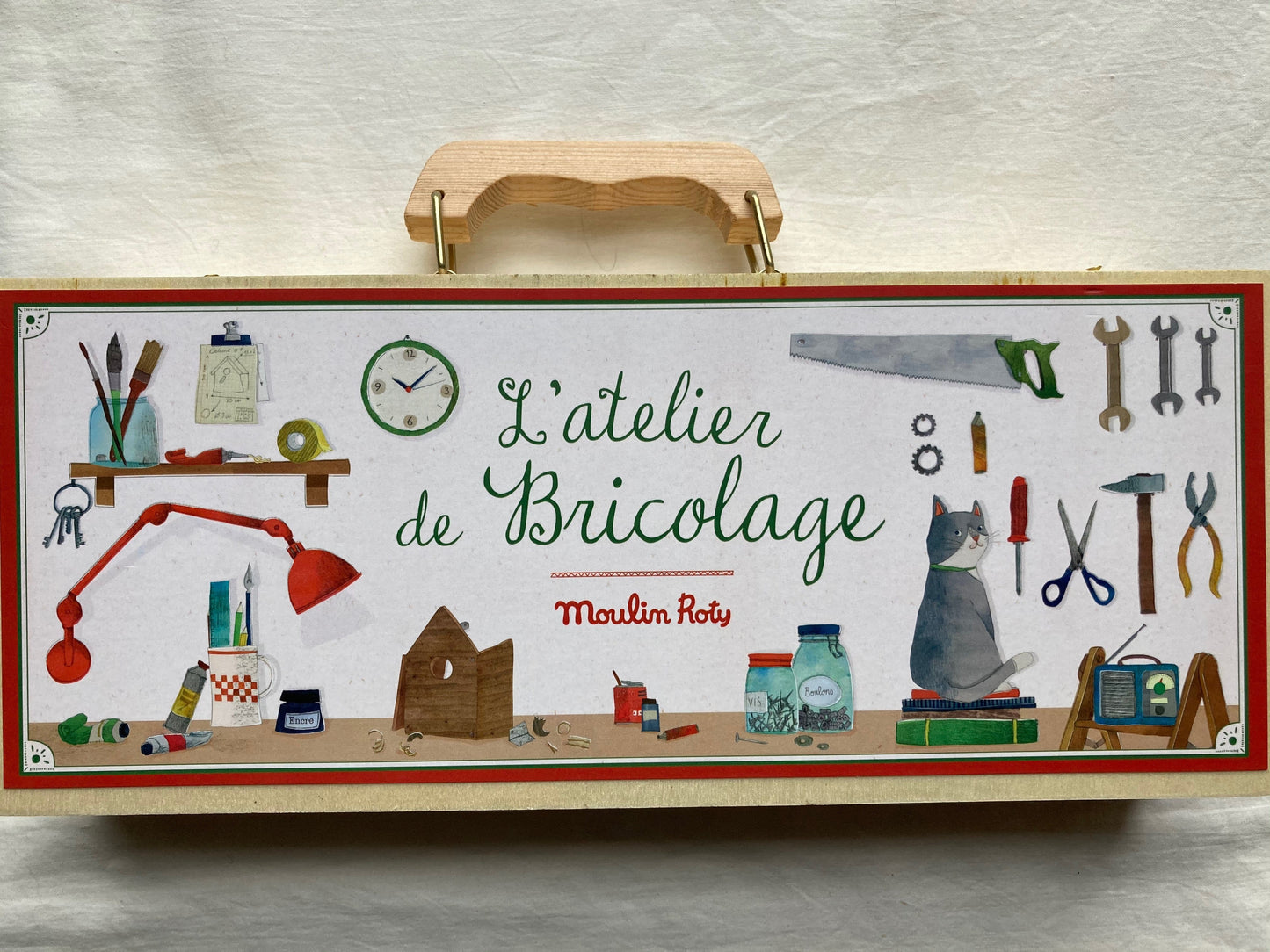 Educational Toy - WOODEN TOOLBOX WITH REAL TOOLS Set