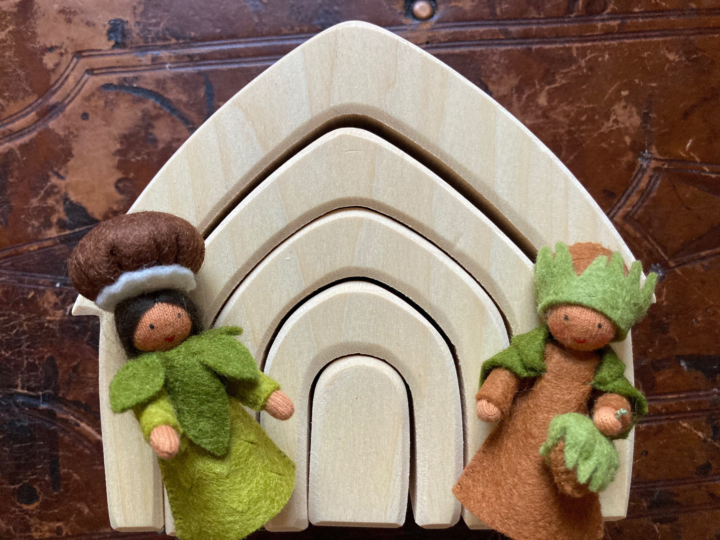 Jouet en bois - MAISON DE POUPÉE FÉE, 5 pièces !