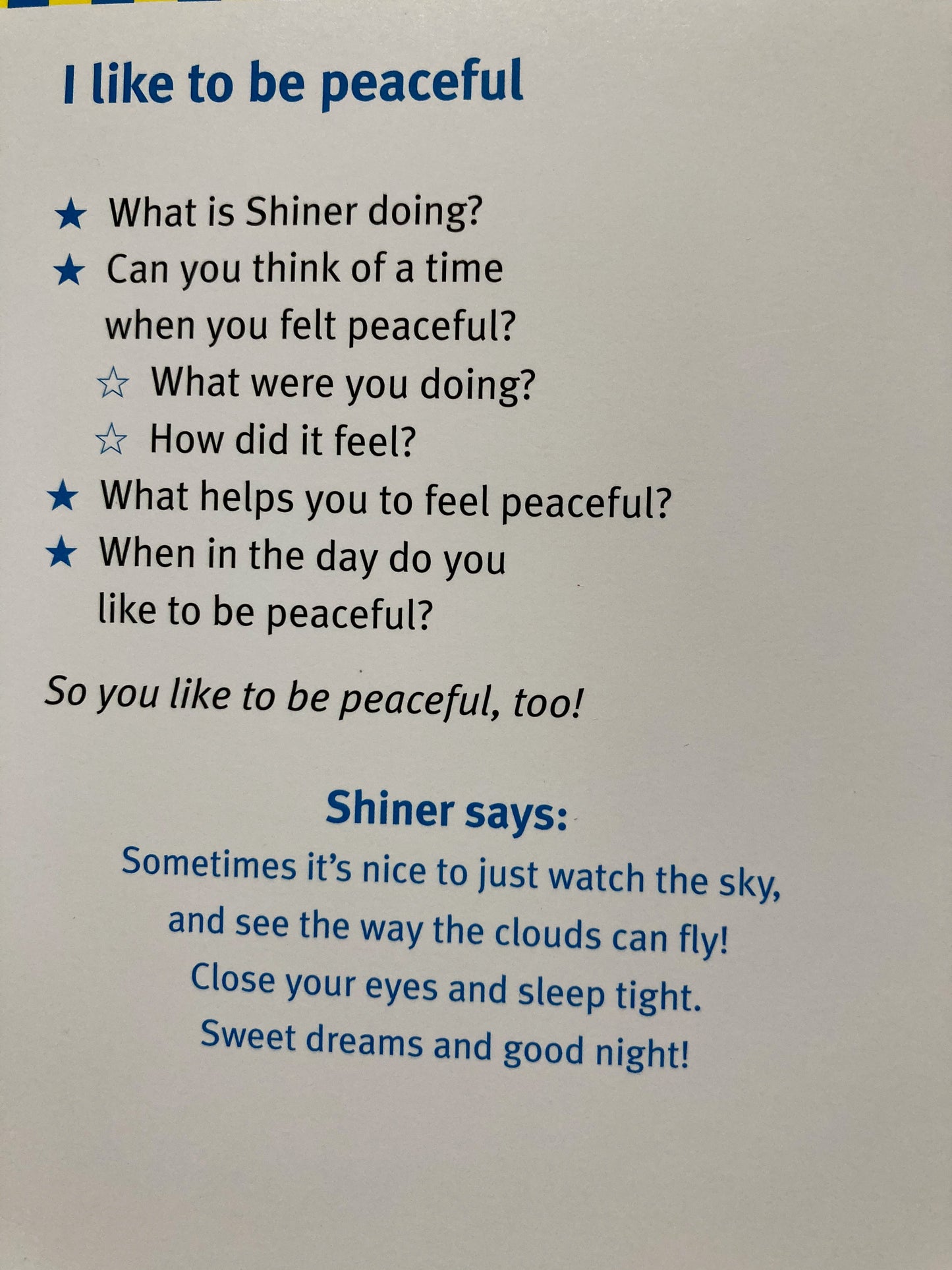 Parenting Resource - LITTLE STARS BEDTIME CARDS