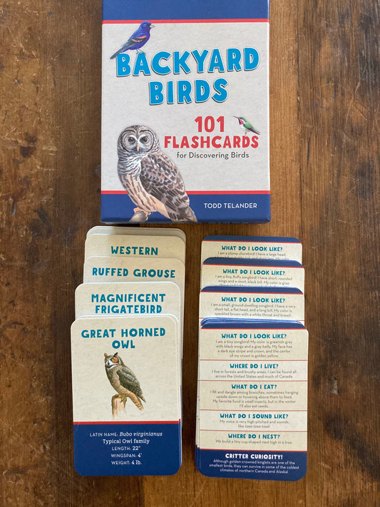 Educational Reference Card Set - BACKYARD BIRDS