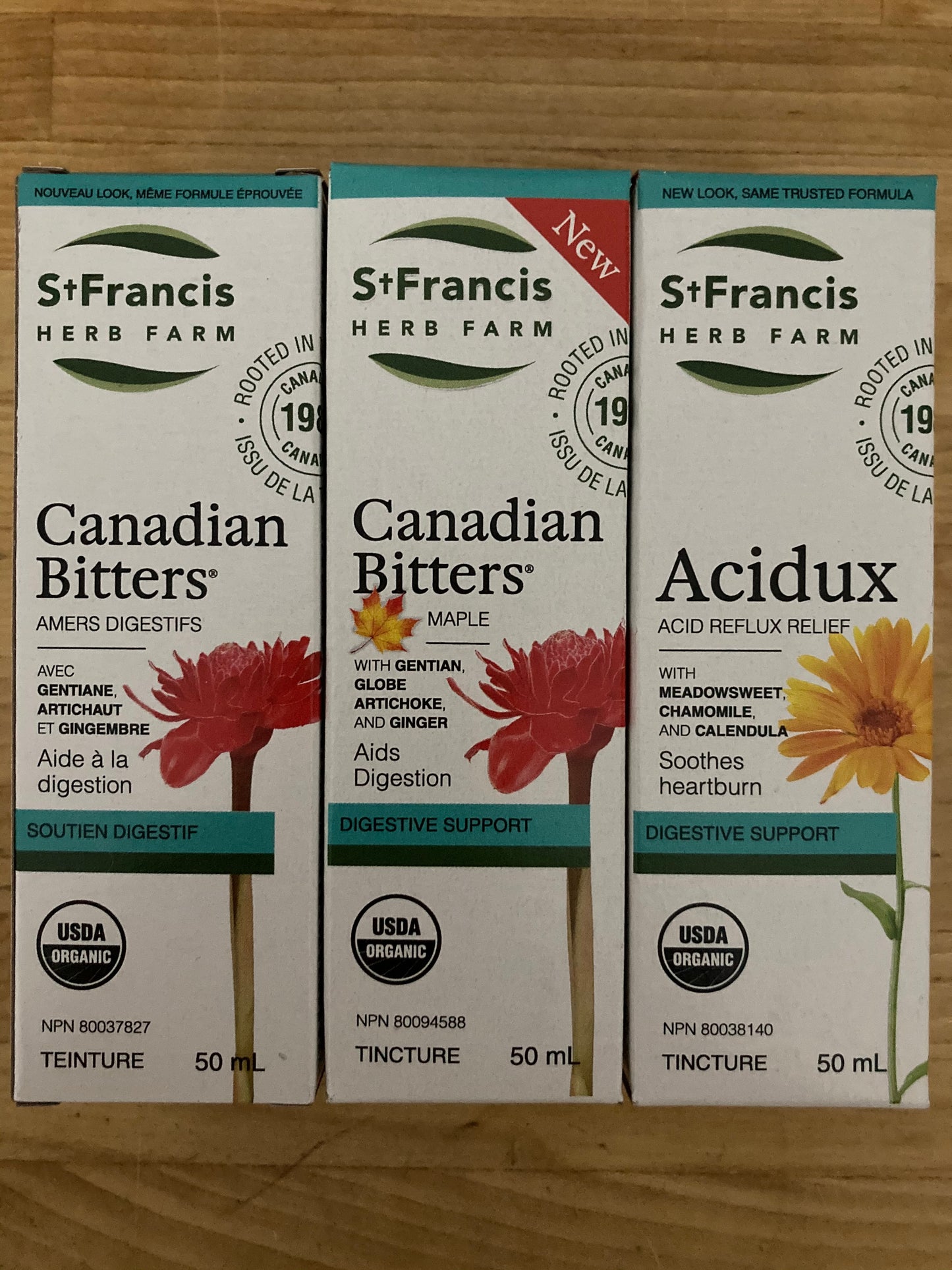 St Francis Holistic Health - AMER DIGESTIF CANADIEN avec et sans SIROP D'ÉRABLE