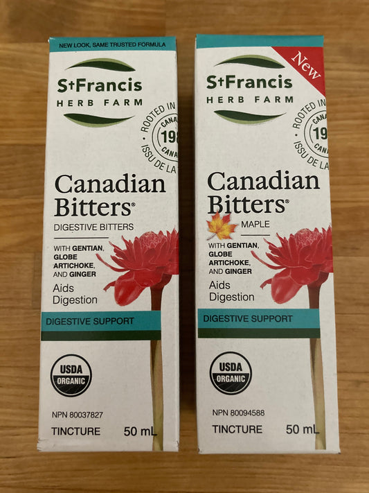 St Francis Holistic Health - CANADIAN DIGESTIVE BITTERS with&without MAPLE SYRUP