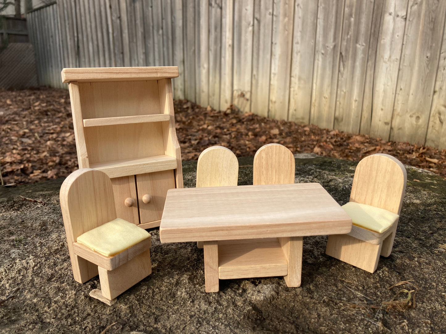 Wooden Dollhouse Furniture - DINING ROOM