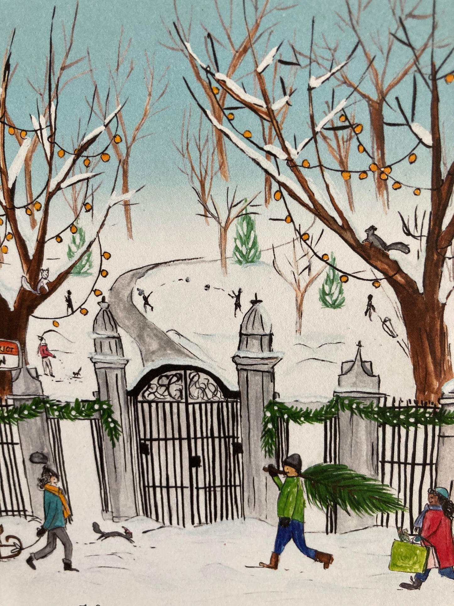 GIFT CARD for GNOMES & ACORNS: WINTER, CHRISTMAS GIFT CARDS