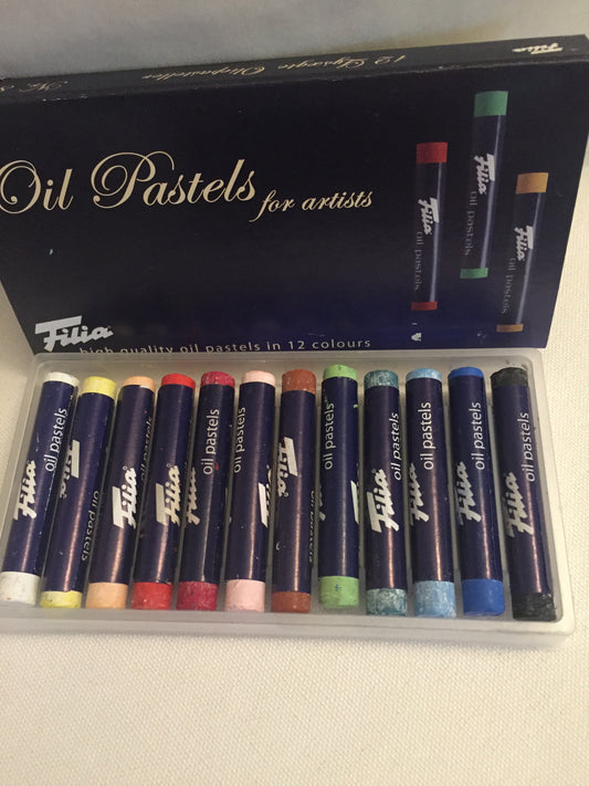 Crayons, PASTELS À L'HUILE 12 COULEURS - Art