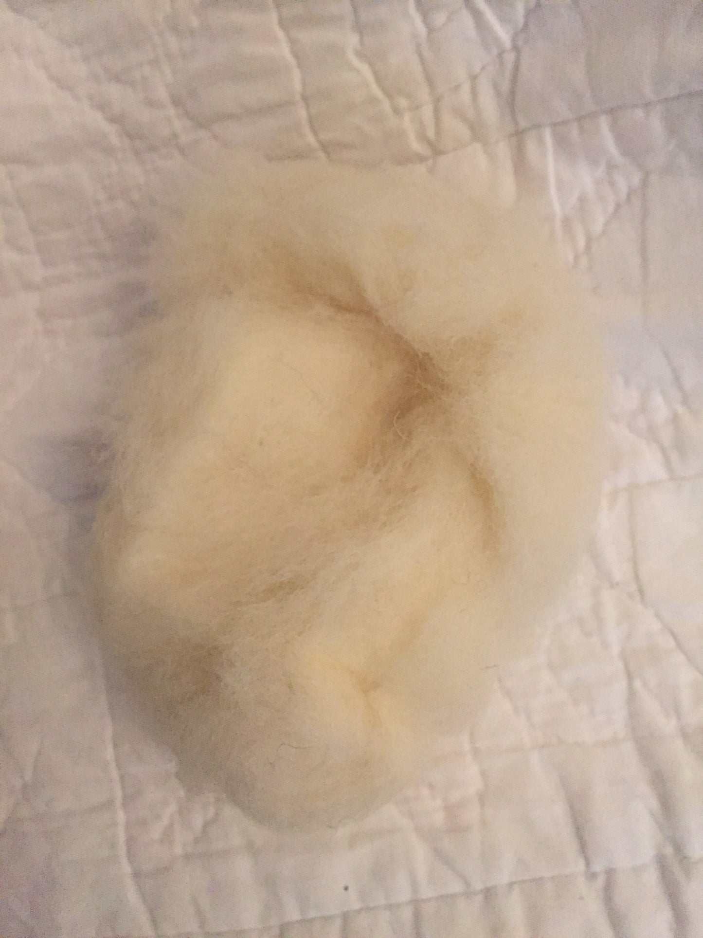 FELTING WOOL, WHITE NATURAL FLEECE - Arts&Crafts