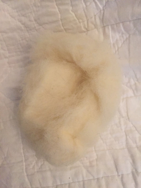 FELTING WOOL, WHITE NATURAL FLEECE - Arts&Crafts