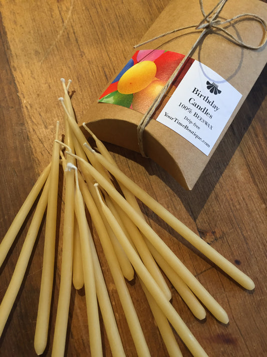 Beeswax Candles - BIRTHDAY CANDLES