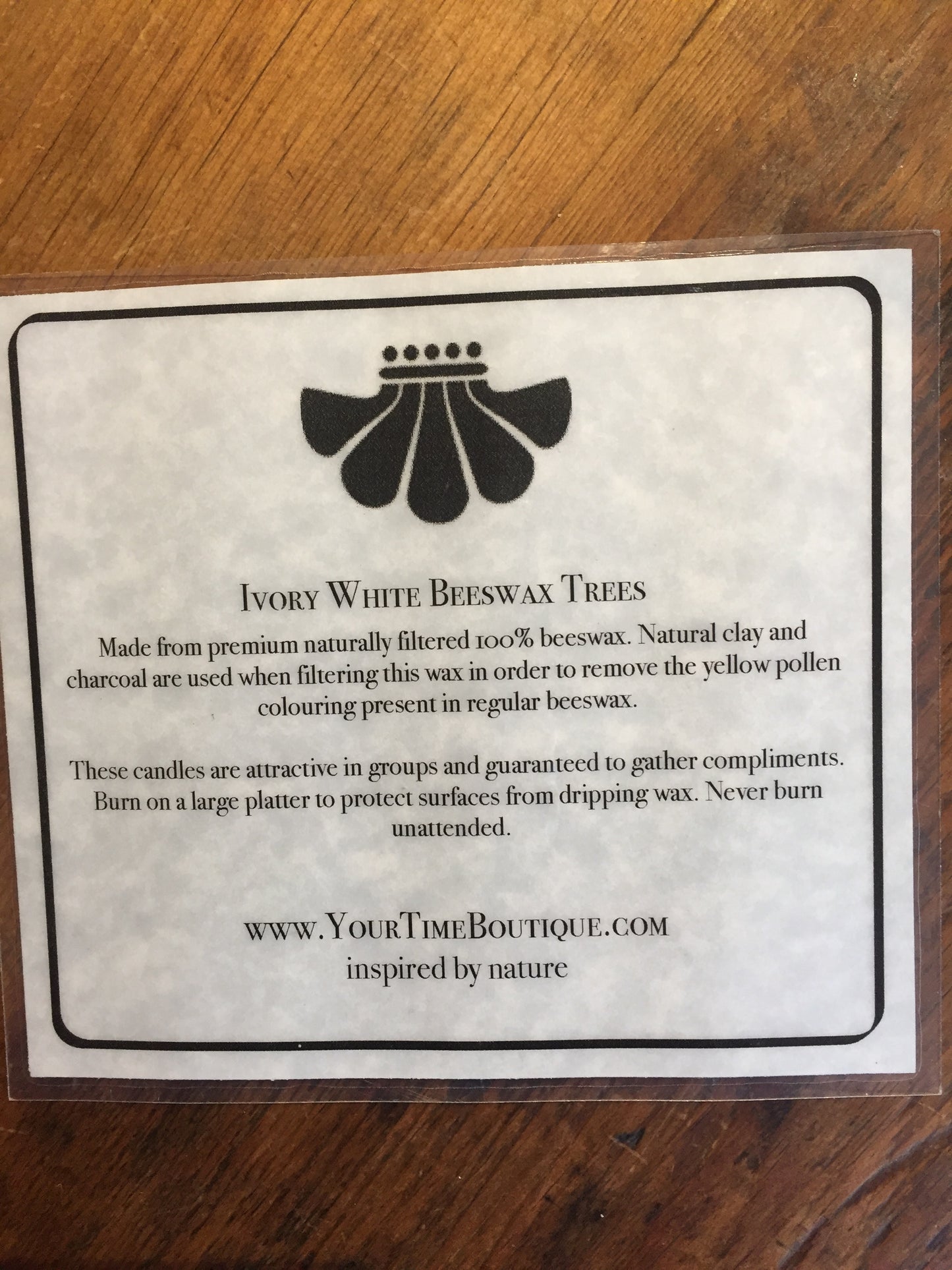 Beeswax Candles - IVORY TREES