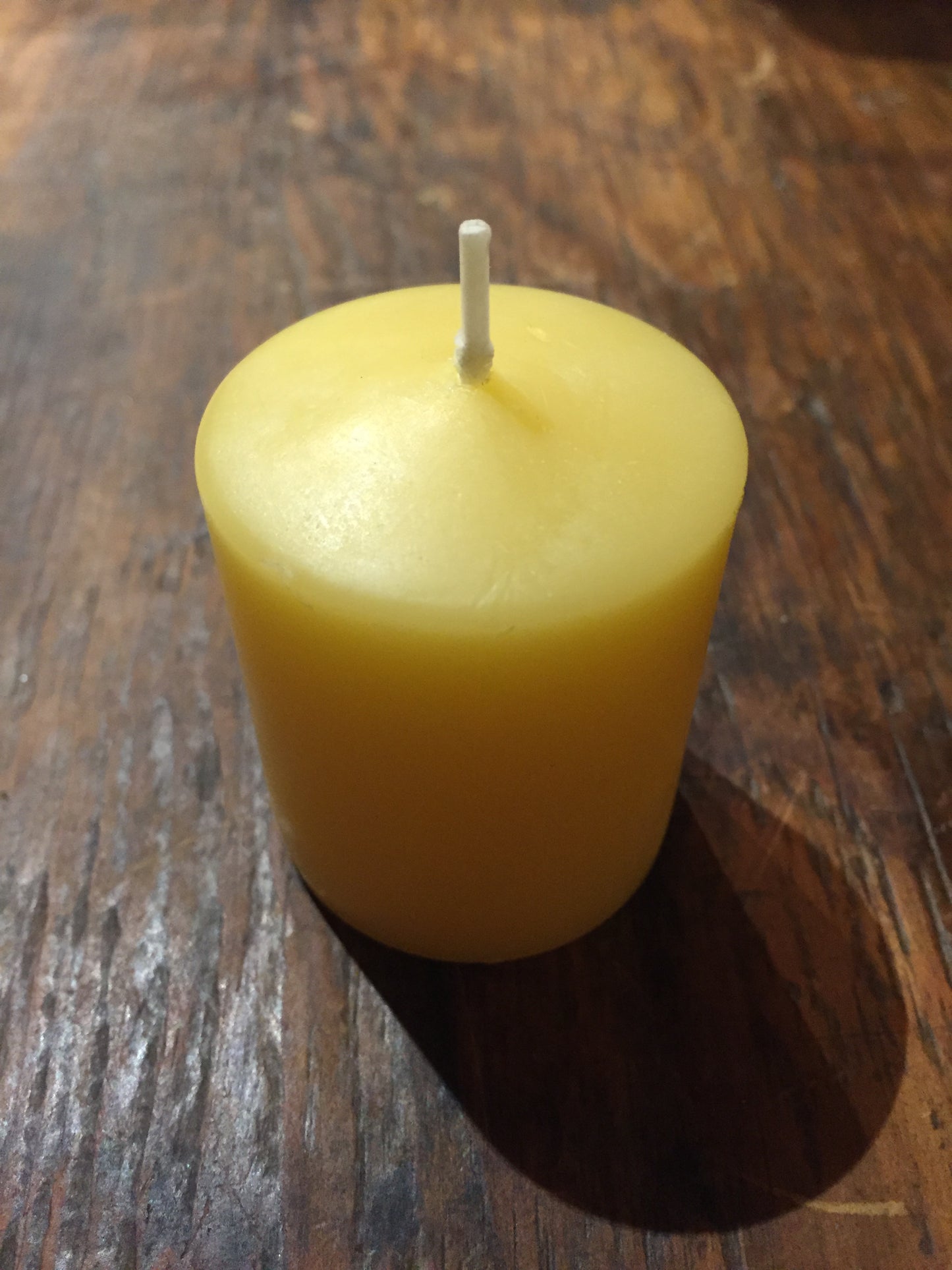 Beeswax Candles - 3 VOTIVE PILLAR CANDLES