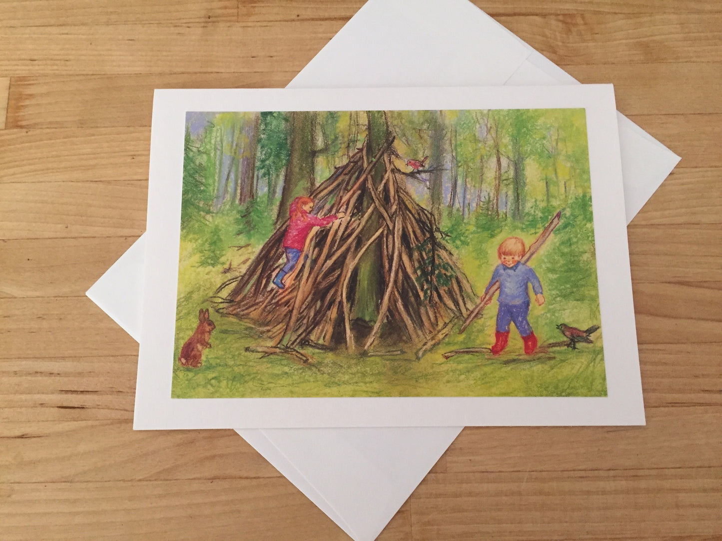 Greeting Cards/ Fall - FORT BUILDING
