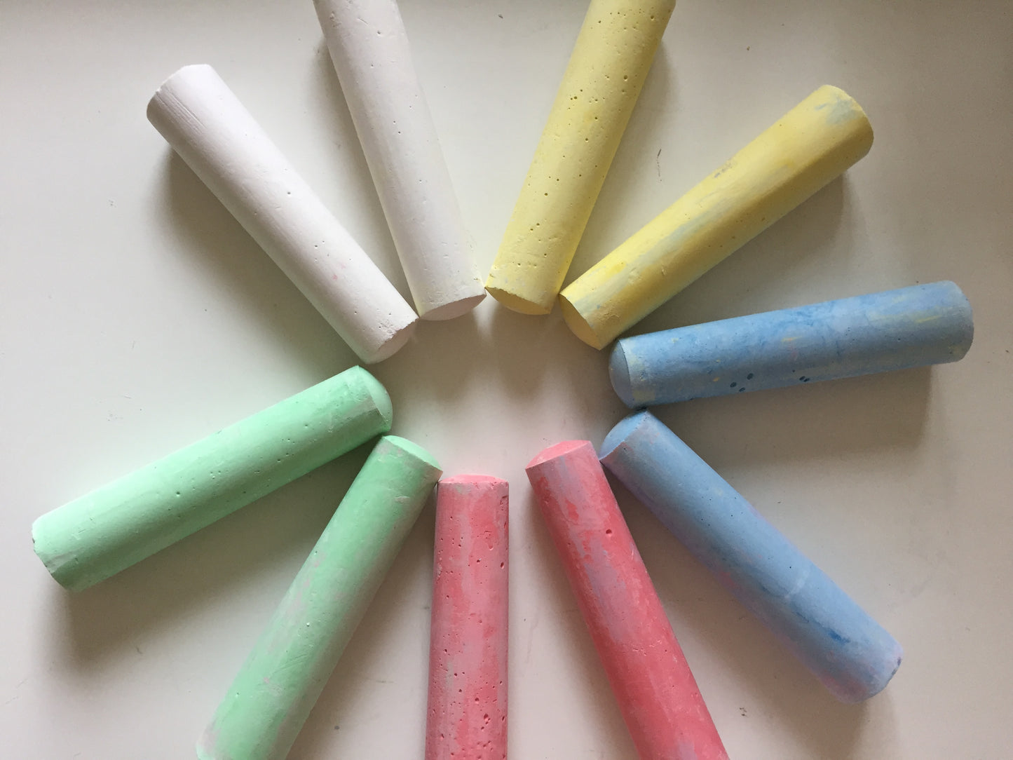 CHALK SET for Sidewalk - Art, 10 pieces, 5 colours!