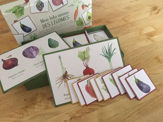 Educational Memory Game Set - GARDEN VEGETABLES