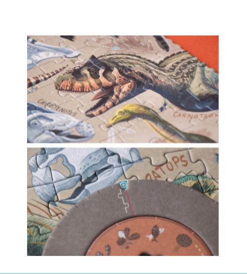 Puzzle - DINOSAUR PUZZLE "DINOS"