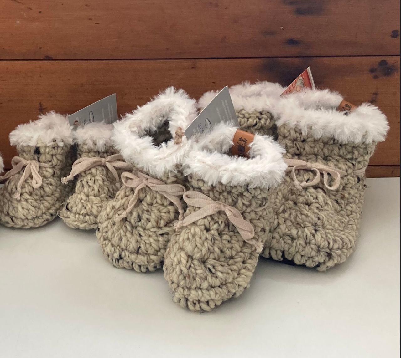 Slippers for Children - SHEEPSKIN BOOTIES, Baby to Kindergarten!
