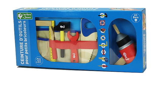 Educational Toy - WOODEN TOOLS Set with TOOL BELT!
